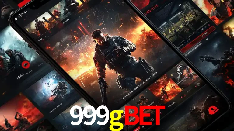 Tela de um celular exibindo uma galeria de jogos de tiro com temática militar, mostrando a variedade de e-sports disponíveis para apostas na plataforma de entretenimento 999gbet.